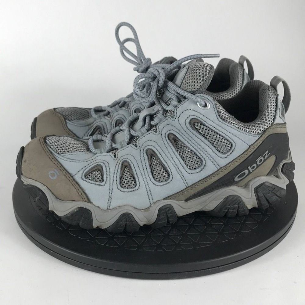 Oboz Low Top Hiking Boots Low Top Gray/Blue Women’s Size 8.5 - Picture 8 of 12